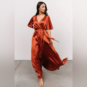 Baltic Born Kensington Satin Mini Bridesmaids Dress